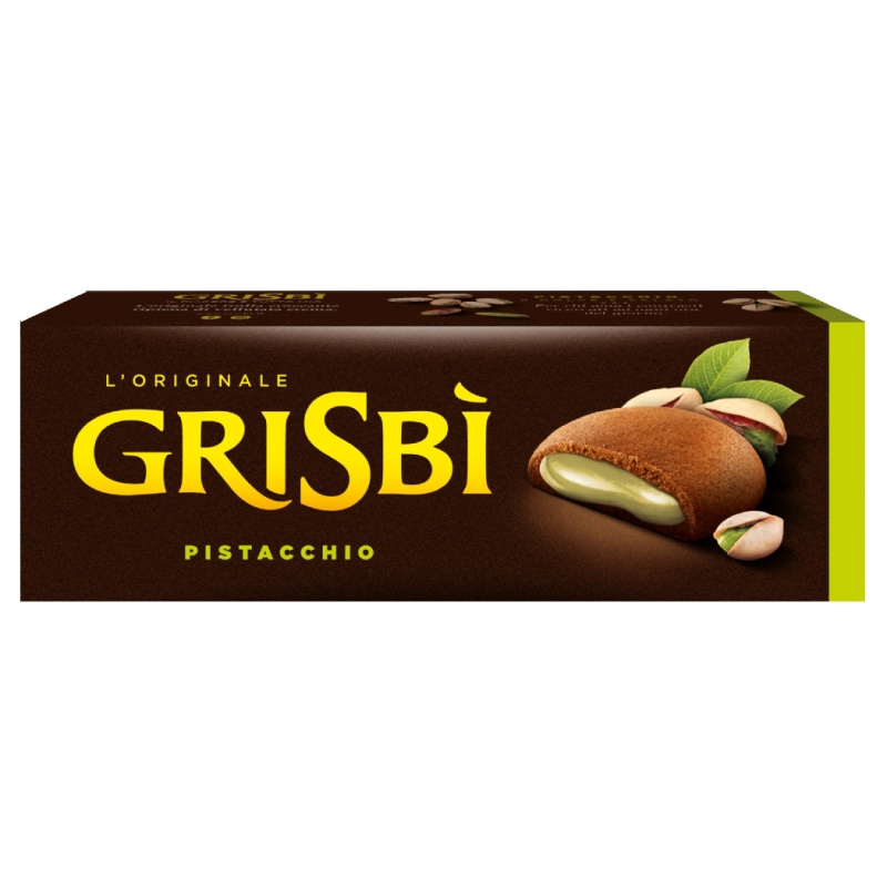 Pistachio Cream Grisbi Italian Cookies Biscuits Vicenzi 135g